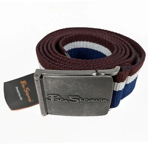 BEN SHERMAN MENS BELTS CANVAS ADJUSTABLE KING PLUS EXTRA LARGE BELT MEN 3X 4X 5X - Picture 1 of 6