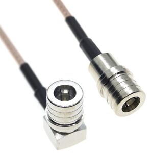 RG316 QMA męskie na QMA męskie złącze kątowe proste partia RF pigtail kabel koncentryczny