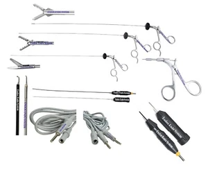 Hysteroscopy Rotatable Semi Rigid 5Fr Scissors 2 Graspers 2 Electrode Cable 7 Pc - Picture 1 of 12