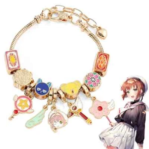 Card Captor Sakura Cosplay Prop Magic Wand Pendant Beads Bangle Charm Bracelet - Picture 1 of 9