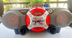 Sony Xplod CFD-G505 Mega Bass AM FM Radio CD Cassette Boom Box TESTED - Picture 1 of 11