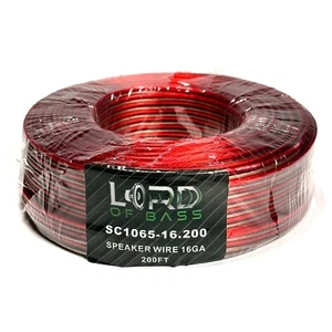 Altavoz Lord of Bass 200 ft calibre 16 16 AWG cable coche audio para el hogar - Imagen 1 de 6