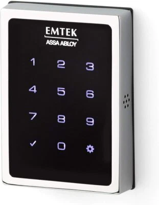 Emtek Smart Pantalla Táctil Deadbolt Conectado Por August EMP1101-US26 Alimentado Foto 1 de 4