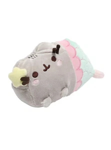 Peluche 8" GUND FACEBOOK Gato PUSHEEN como SIRENA Peluche Juguete ROSA Cola Nuevo con Etiquetas - Imagen 1 de 3