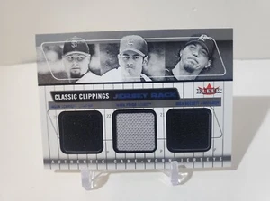2005 Fleer Classic Clippings Jersey Rack Triple Schmidt Prior Beckett Relic Card - Bild 1 von 2