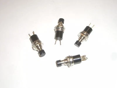 GC ELECTRONICS 35-401 NO SPST OFF-(ON) MINI MOMENTARY PUSHBUTTON SWITCH 4 PC SET - Image 1 of 2