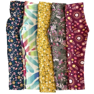 Lot of 5 Print Leggings Floral Tie Dye Carters Children's Place Mizrahi Girls 4 - Picture 1 of 24