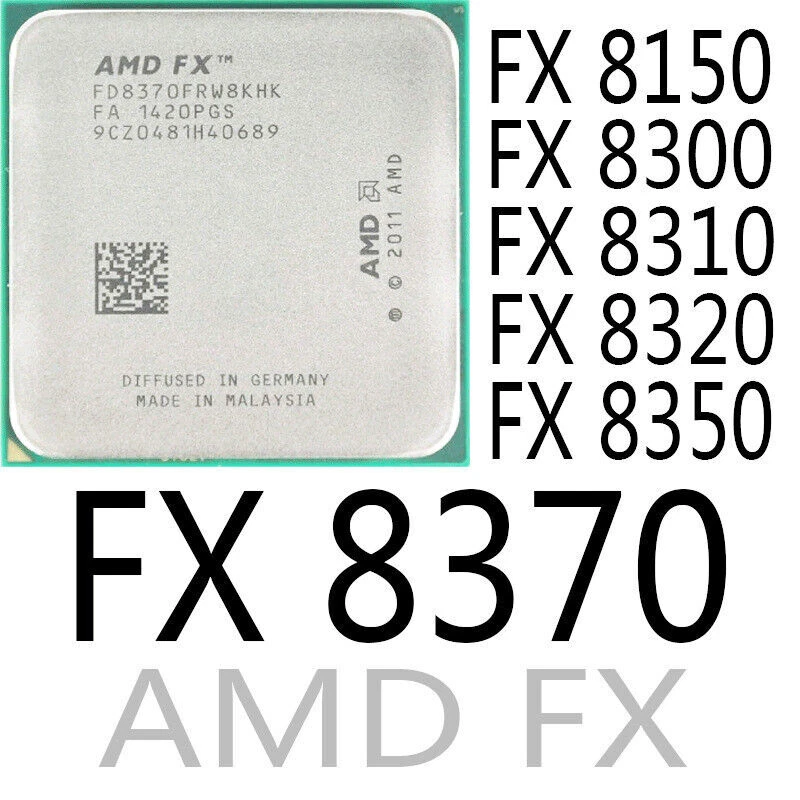 Processore CPU AMD Series FX 8150 FX 8300 FX 8310 FX 8320 FX 8350 FX 8370 AMD FX - Immagine 1 di 1