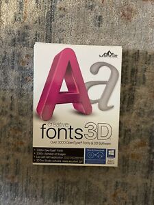 Creative Fonts 3D Summitsoft Alphabet Fonts Art Images Software