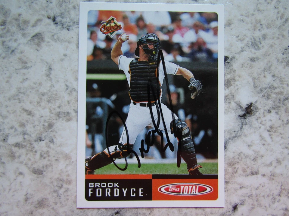 Orioles Brook Fordyce Signed Autographed 2002 Topps Total Mint - Image 1 of 1
