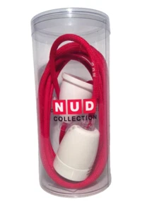 Pendel-Leuchte Porzellan-Fassung NUD Collection NUD Classic Textilkabel Rot 3m - Bild 1 von 7