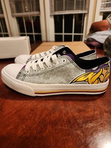 Minnesota Vikings Glitter Shoes Size 9 Cover