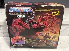 Vintage 1985 Masters Of The Universe Spydor Figure He-Man MOTU New Sealed Box