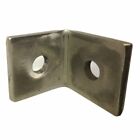 M10 2 Hole Angle Plate (1068) for Channels T304 Stainless As Unistrut / Oglaend
