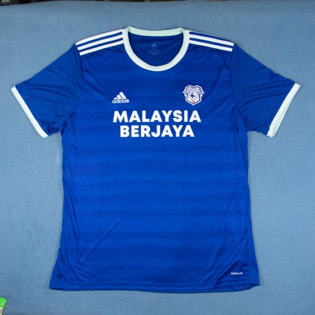 New Balance Poppy Cardiff City FC Malaysia Berjaya Shirt t-shirt