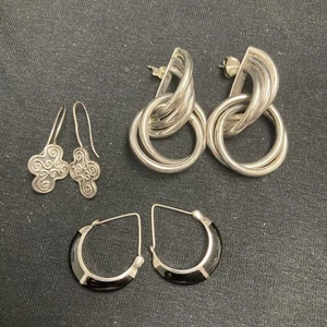 Drei Sets 925 Silber Ohrringe  - Bild 1 von 11