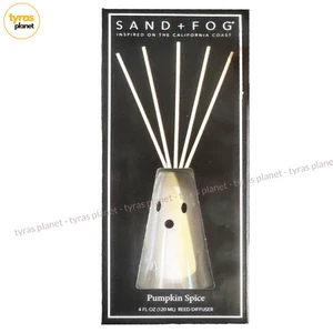 Sand + Fog Ceramic Spooky Ghost Reed Diffuser 4oz Halloween Pumpkin Spice - Picture 1 of 2
