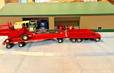 DCP International  Custom Built Grain Harvest - Combine & Trailer - Farm 1/64 - Image 1 of 4