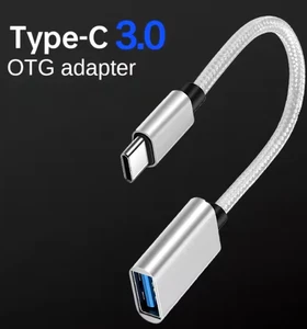 Adaptador de cable convertidor conector de datos tipo C a USB, USB C macho OTG A hembra - Imagen 1 de 7
