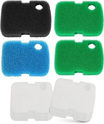 BRAND: LEWEREST 16 PCS Replacement Canister Filter Media Pad Compatible with Penn Plax White