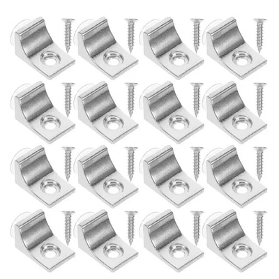 20 Pcs Reggi Mensola Staffa Di Supporto Sullo Scaffale Sugli Scaffali - Immagine 1 di 4