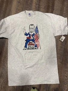 Camiseta Hombre’s 1990’s Desert Storm Sadam George Bush/Iraq - Grande - Nueva Con Defecto - Imagen 1 de 3