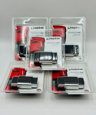 NEW Case of 15 Pcs Kingston MobileLite G2 USB 2.0 Flash Card Readers - FCR-MLG2 - Image 1 of 3