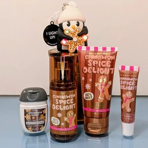 Brillo de labios 5 piezas Cinnamon Spice Delight Bath & Body Works Penguin Pocketbac Mist - Imagen 1 de 7