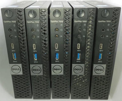 Lot 5x Dell OptiPlex 7050 Micro Tower PC i5-6500T 8GB RAM *No OS/SSD* MFF - Image 1 of 4