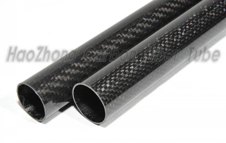 13MM OD X 11MM ID X 500MM 100% Roll Wrapped Carbon Fiber Tube 3K/Glossy 13*11 - Image 1 of 2