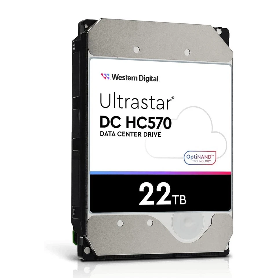 WD Ultrastar DC HC570 22TB 0F48155 HDD 3.5" 7200 RPM Hard Drive WUH722222ALE6L4 - Image 1 of 1