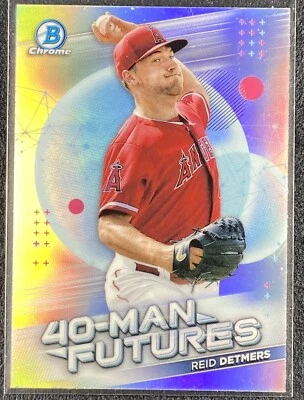 REID DETMERS 2021 Bowman Chrome 40-Man Futures #FMF-9 ANGELS - Image 1 of 2