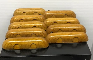 Cassettiera in legno rovere estraibile intagliato a mano vintage set di 9 legno 1 1/4"H x 5 7/8" L - Foto 1 di 9