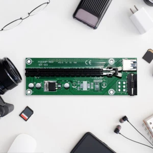 USB 3.0 PCI-E Express 1x to 16x Extender Riser Card Adapter SATA Power Cabl - Afbeelding 1 van 4