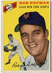 1954 Topps #99 Bob Hofman New York Giants - Picture 1 of 2
