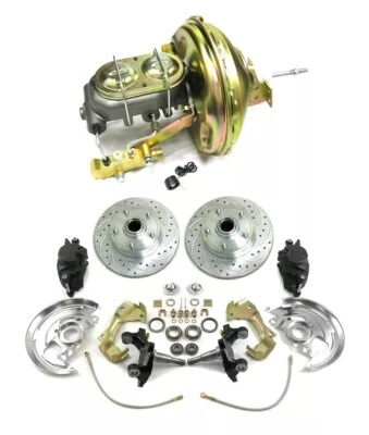 1968 to 1972 Pontiac GTO A Body Disc Brake Conversion Kit + 11" Booster 2" Drop - Image 1 of 2