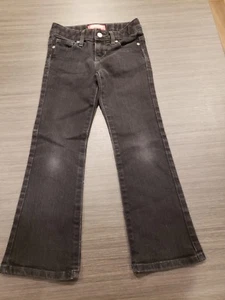 Old Navy Jeans Girls 6 Black Bootcut Adjustable Waist  - Picture 1 of 1