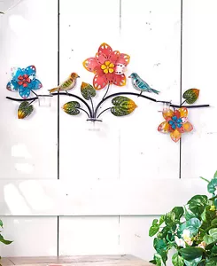 Colorido Primavera Floral Pájaros Ramas Portavelas Pájaros Botánicos Portavelas - Imagen 1 de 1