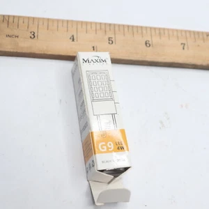 Maxim Light Bulb Clear T4 G9 3000K 4W 120V BL4G9CL120V30 - Picture 1 of 4