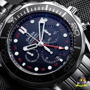 OMEGA Seamaster Diver 300M Coaxial GMT Cronógrafo NUEVO 212.30.44.52.01.001 - Imagen 1 de 7