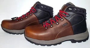 Georgia Boot Men's Eagle Trail Alloy Toe WP Hiking Boots, Size US 10, Brown - Picture 1 of 7