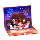 3D Popup Dragon Year Paper Card with Envelope for New Year Spring Festival Party