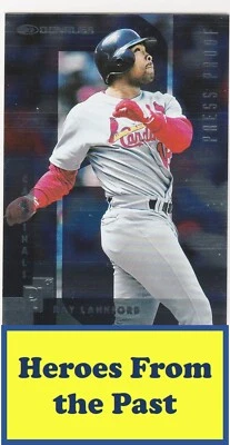 1997 Donruss Silver Press Proofs #67 Ray Lankford */2000 056-P - Image 1 of 2