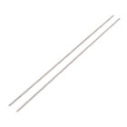 2 Pcs 1mm Dia 100mm Length Stainless Steel Solid Round Shaft for DIY RC Car