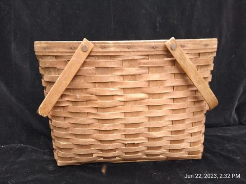 Vintage 1990 Longaberger Magazine Basket Cover