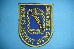 PATCH US NAVY USS DOLPHIN AGSS-555 SUBMARINE