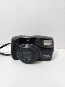 Pentax Zoom 105-R AF Black 38-105mm Point Shoot Flash 35mm Film Camera Untested - Picture 1 of 7