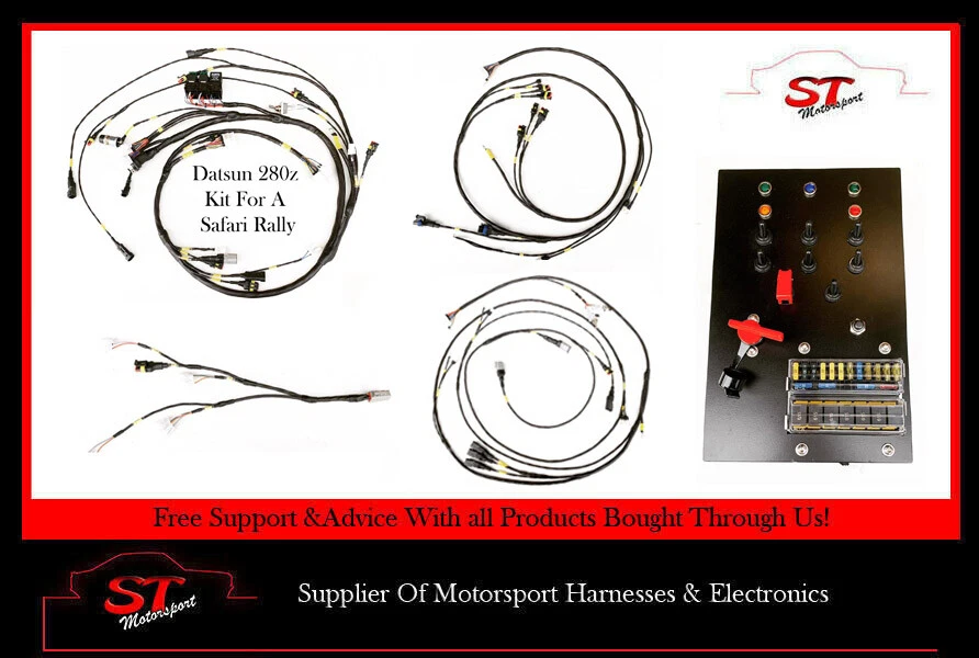 Kit de cableado de chasis completo Datsun 280z Safari Spec Custom Motorsport Foto 1 de 1