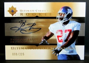 BRANDON JACOBS RC 2005 UD ULTIMATE COLLECTION ROOKIE SIGNATURES/225!GIANTS RB RC - Picture 1 of 2