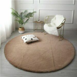 Super Soft Rabbit Faux Fur Plush Area Rug Shaggy Rug Non Slip Carpet Room Carpet